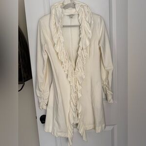 Boston Proper Cream Knit Cardigan